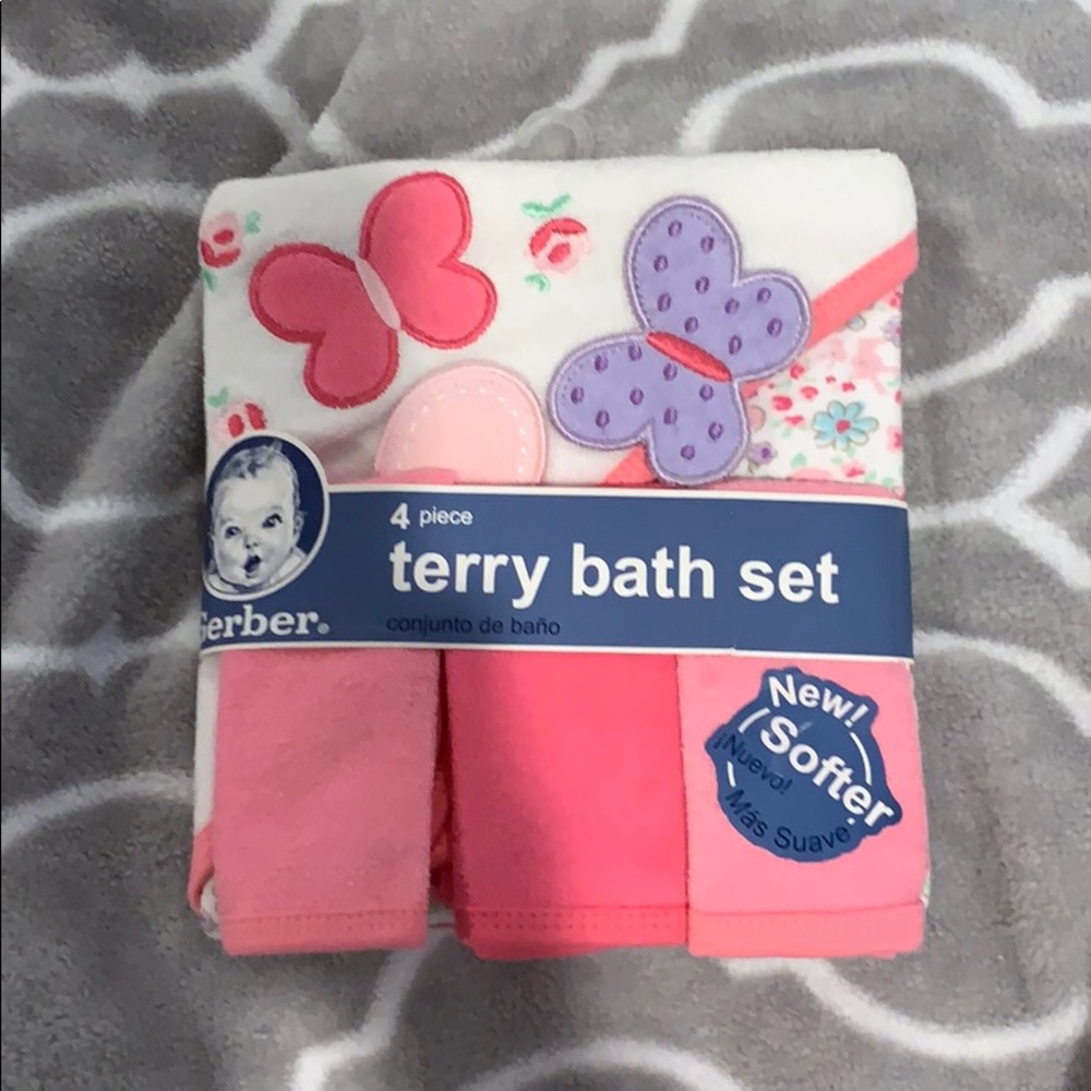 Terry cloth bath set for baby!